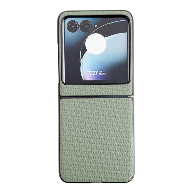 Cassa del telefono del PC di struttura del tessuto, For Motorola Razr 50, For Motorola Razr 40 Ultra / Razr 2023