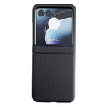 Cassa del telefono del PC di struttura del tessuto, For Motorola Razr 50, For Motorola Razr 40 Ultra / Razr 2023