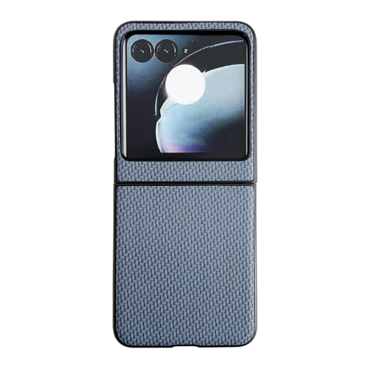 Cassa del telefono del PC di struttura del tessuto, For Motorola Razr 50, For Motorola Razr 40 Ultra / Razr 2023