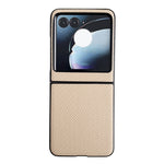 Cassa del telefono del PC di struttura del tessuto, For Motorola Razr 50, For Motorola Razr 40 Ultra / Razr 2023