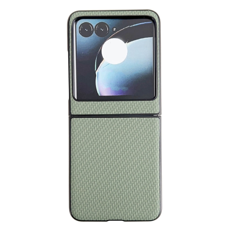 Cassa del telefono del PC di struttura del tessuto, For Motorola Razr 50, For Motorola Razr 40 Ultra / Razr 2023