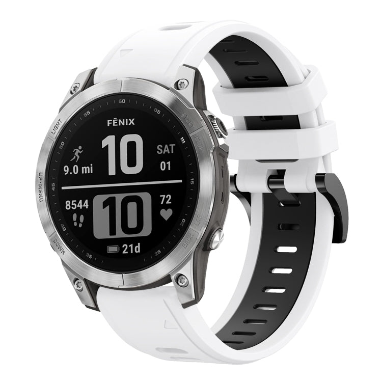 Cinturino sportivo in silicone bicolore, For Garmin Instinct 2 Solar, For Garmin Epix Pro 47mm