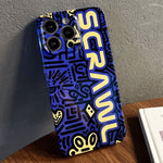 Custodia per telefono PC con foro preciso con motivo dipinto, For iPhone 14 Pro Max