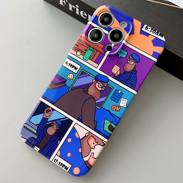 Custodia per telefono PC con foro preciso con motivo dipinto, For iPhone 13 Pro Max
