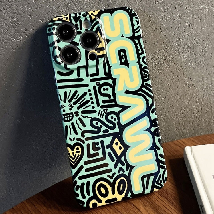 Custodia per telefono PC con foro preciso con motivo dipinto, For iPhone 13 Pro