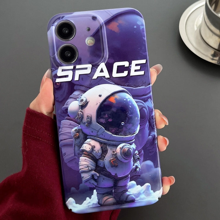 Custodia per telefono PC con foro preciso con motivo dipinto, For iPhone 11