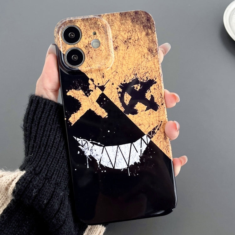 Custodia per telefono PC con foro preciso con motivo dipinto, For iPhone 11