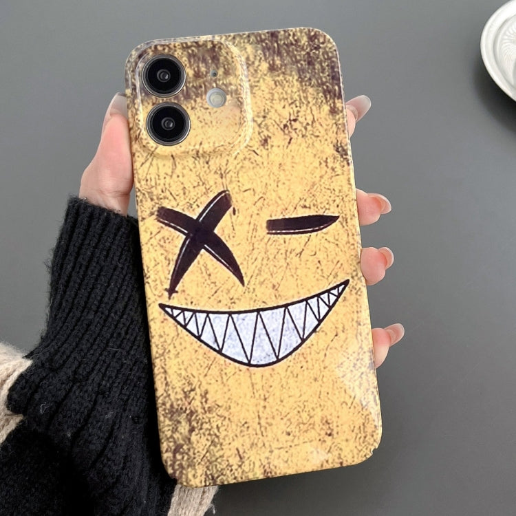 Custodia per telefono PC con foro preciso con motivo dipinto, For iPhone 11
