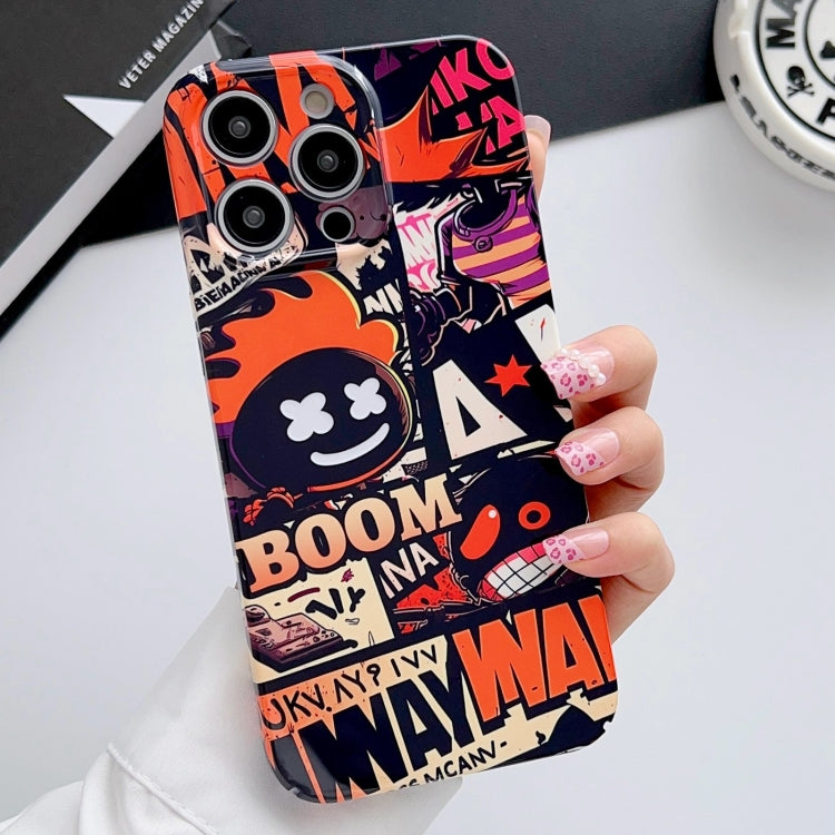 Custodia per telefono PC con foro preciso con motivo dipinto, For iPhone 11 Pro