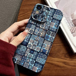 Custodia per telefono PC con foro preciso con motivo dipinto, For iPhone X / XS