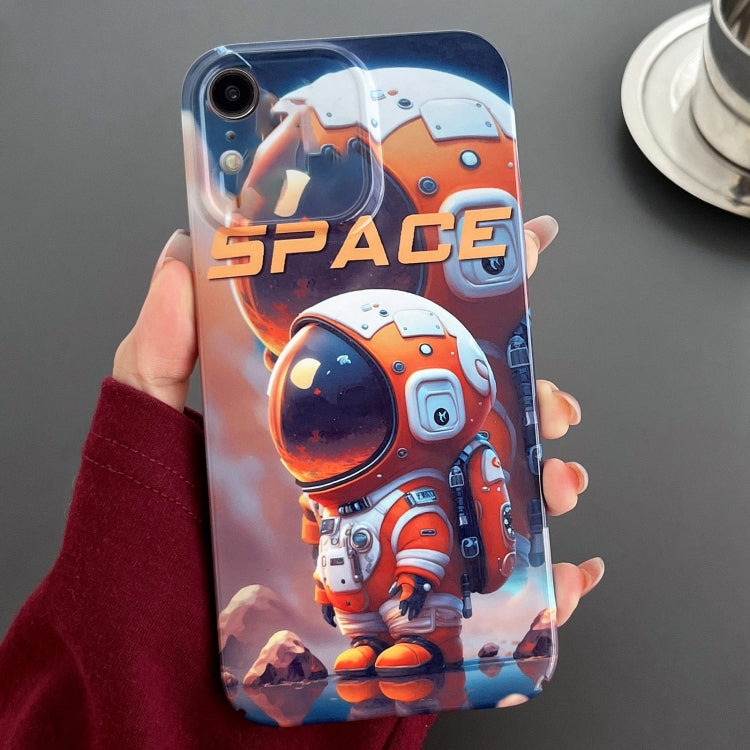 Custodia per telefono PC con foro preciso con motivo dipinto, For iPhone XR