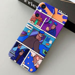 Custodia per telefono PC con foro preciso con motivo dipinto, For iPhone XS Max