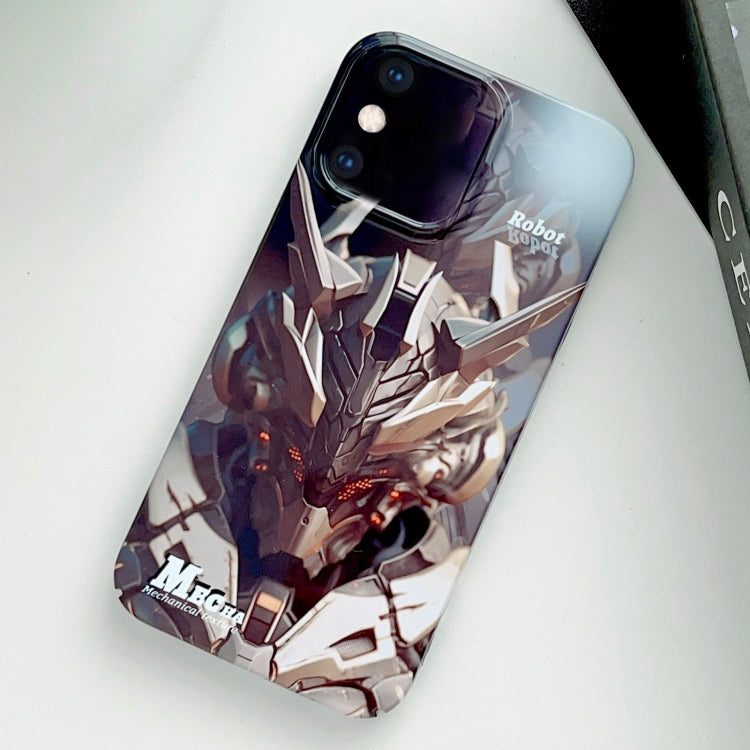 Custodia per telefono PC con foro preciso con motivo dipinto, For iPhone XS Max