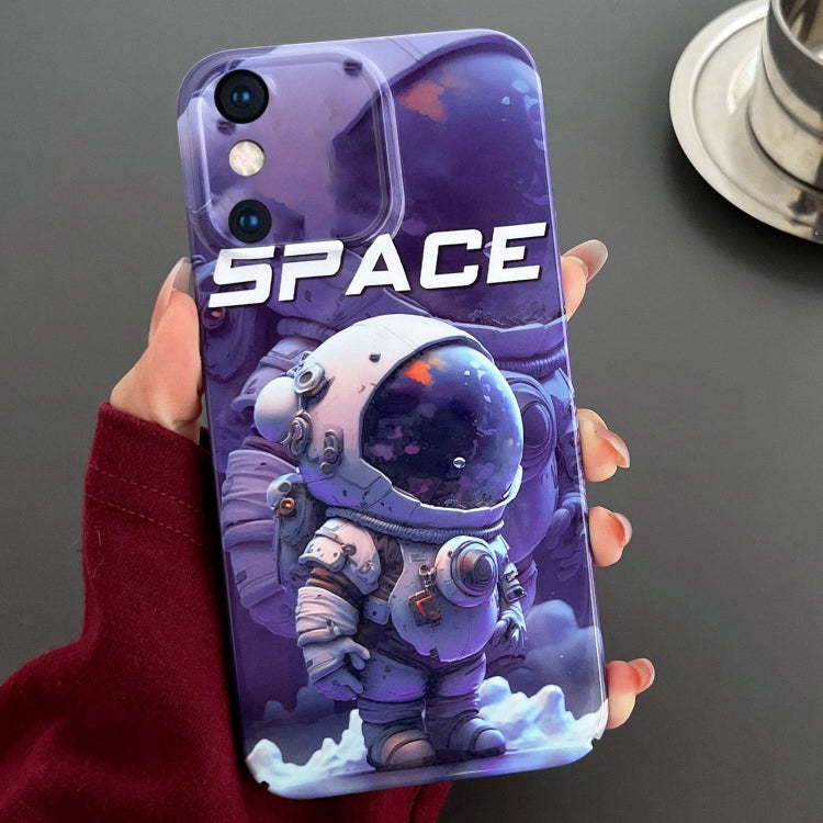 Custodia per telefono PC con foro preciso con motivo dipinto, For iPhone XS Max
