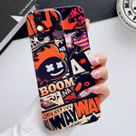 Custodia per telefono PC con foro preciso con motivo dipinto, For iPhone XS Max