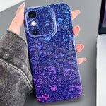Custodia per telefono PC con foro preciso con motivo dipinto, For iPhone XS Max