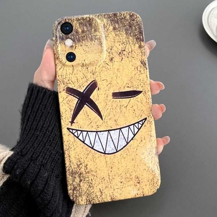 Custodia per telefono PC con foro preciso con motivo dipinto, For iPhone XS Max