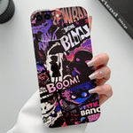 Custodia per telefono PC con foro preciso con motivo dipinto, For iPhone 8 Plus / 7 Plus