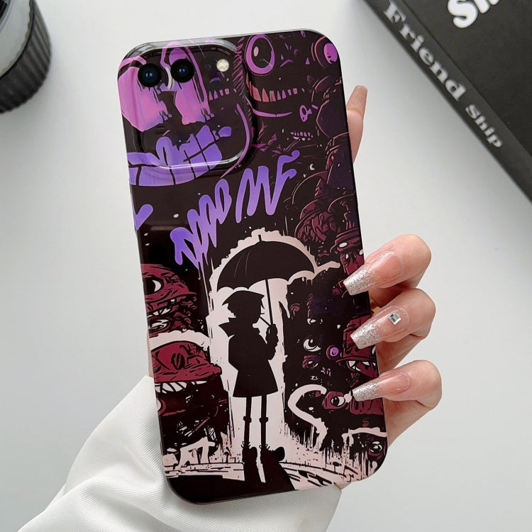 Custodia per telefono PC con foro preciso con motivo dipinto, For iPhone 8 Plus / 7 Plus