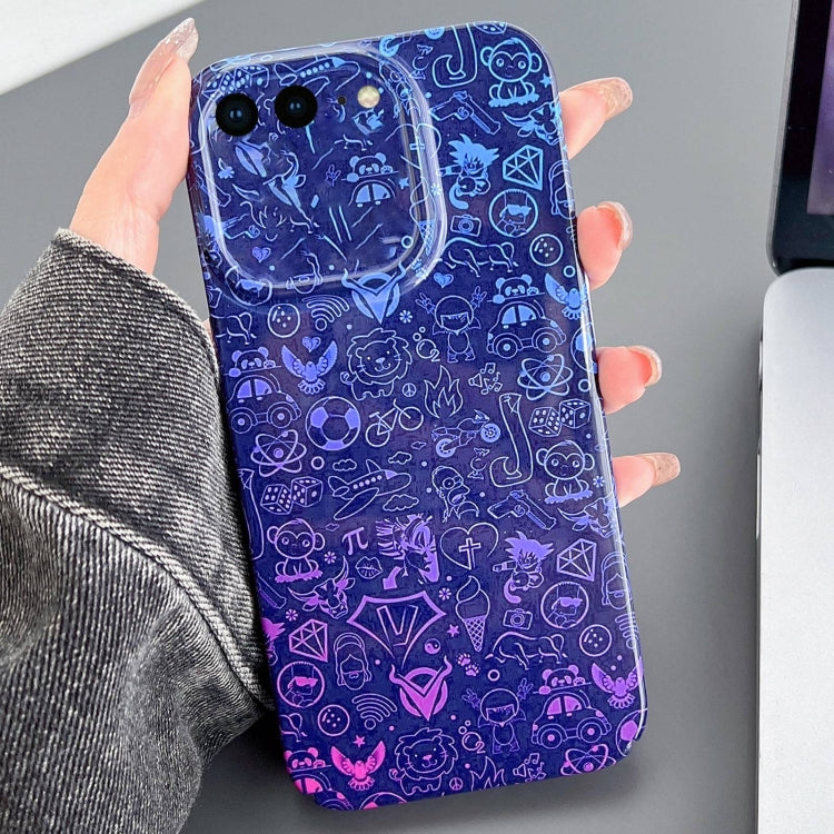 Custodia per telefono PC con foro preciso con motivo dipinto, For iPhone 8 Plus / 7 Plus