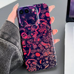 Custodia per telefono PC con foro preciso con motivo dipinto, For iPhone 8 Plus / 7 Plus