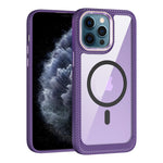Custodia per telefono con pannello posteriore trasparente in fibra di carbonio MagSafe, For iPhone 12 / 12 Pro, For iPhone 12 Pro Max, For iPhone 11 Pro Max