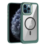 Custodia per telefono con pannello posteriore trasparente in fibra di carbonio MagSafe, For iPhone 12 / 12 Pro, For iPhone 12 Pro Max, For iPhone 11 Pro Max