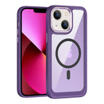 Custodia per telefono con pannello posteriore trasparente in fibra di carbonio MagSafe, For iPhone 14, For iPhone 14 Pro, For iPhone 14 Pro Max, For iPhone 13 Pro Max, For iPhone 13 Pro, For iPhone 13