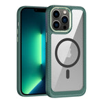 Custodia per telefono con pannello posteriore trasparente in fibra di carbonio MagSafe, For iPhone 14, For iPhone 14 Pro, For iPhone 14 Pro Max, For iPhone 13 Pro Max, For iPhone 13 Pro, For iPhone 13