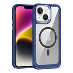 Custodia per telefono con pannello posteriore trasparente in fibra di carbonio MagSafe, For iPhone 14, For iPhone 14 Pro, For iPhone 14 Pro Max, For iPhone 13 Pro Max, For iPhone 13 Pro, For iPhone 13