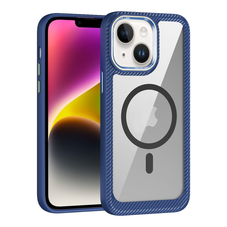 Custodia per telefono con pannello posteriore trasparente in fibra di carbonio MagSafe, For iPhone 14, For iPhone 14 Pro, For iPhone 14 Pro Max, For iPhone 13 Pro Max, For iPhone 13 Pro, For iPhone 13