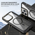 Custodia per telefono con pannello posteriore trasparente in fibra di carbonio MagSafe, For iPhone 12 / 12 Pro, For iPhone 12 Pro Max, For iPhone 11 Pro Max