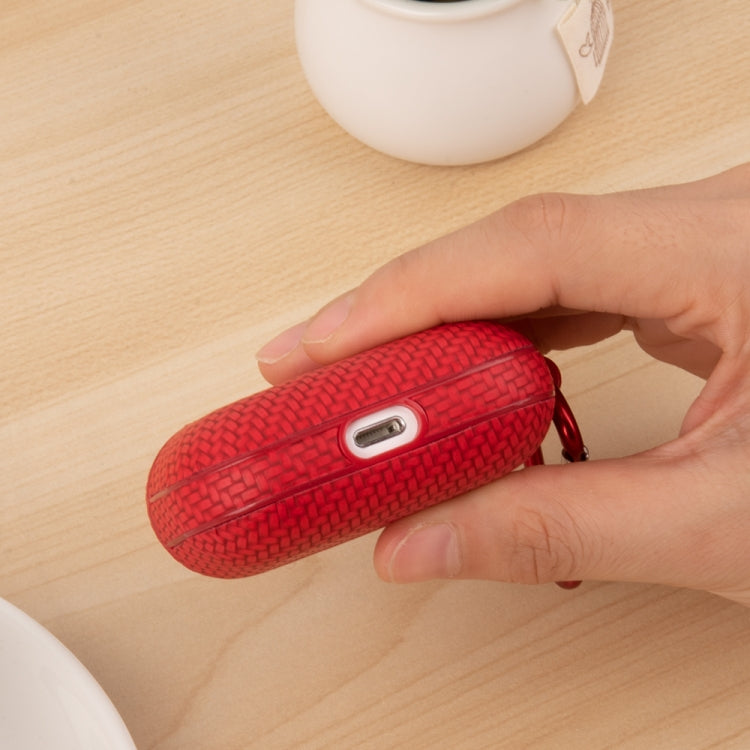 Custodia protettiva per auricolari TWS per PC con texture della pelle tessuta, For AirPods Pro 2, For AirPods 3, For AirPods Pro, For AirPods 1 / 2