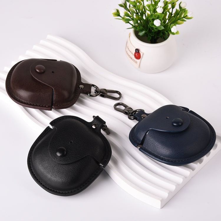 Custodia protettiva per auricolari TWS in pelle con gancio, For Bose QuietComfort Earbuds II