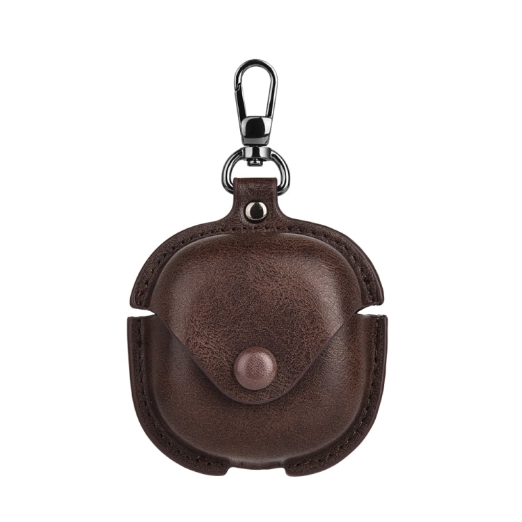 Custodia protettiva per auricolari TWS in pelle con gancio, For Samsung Galaxy Buds Live / Pro