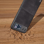 ABEEL Custodia per cellulare in PU con trama in pelle bovina, For Motorola Razr 40, For Motorola Razr 40 Ultra