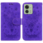 Custodia per telefono in pelle goffrata farfalla rosa, For Motorola Moto G14, For Motorola Edge 40, For Motorola Edge 40 Pro