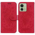 Custodia per telefono in pelle goffrata farfalla rosa, For Motorola Moto G14, For Motorola Edge 40, For Motorola Edge 40 Pro