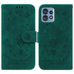 Custodia per telefono in pelle goffrata farfalla rosa, For Motorola Moto G14, For Motorola Edge 40, For Motorola Edge 40 Pro