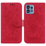 Custodia per telefono in pelle goffrata farfalla rosa, For Motorola Moto G14, For Motorola Edge 40, For Motorola Edge 40 Pro