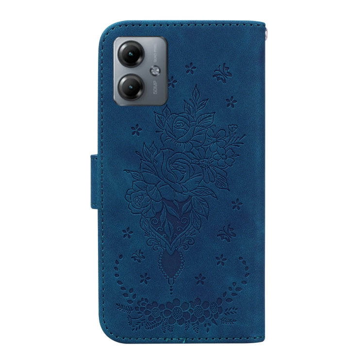 Custodia per telefono in pelle goffrata farfalla rosa, For Motorola Moto G14, For Motorola Edge 40, For Motorola Edge 40 Pro