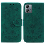 Custodia per telefono in pelle goffrata farfalla rosa, For Motorola Moto G14, For Motorola Edge 40, For Motorola Edge 40 Pro