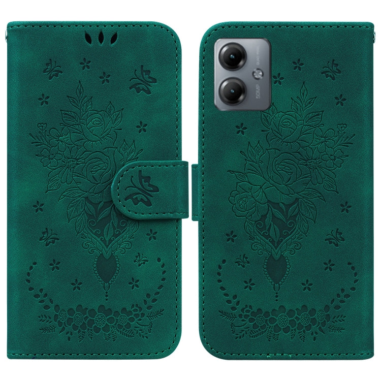 Custodia per telefono in pelle goffrata farfalla rosa, For Motorola Moto G14, For Motorola Edge 40, For Motorola Edge 40 Pro