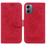Custodia per telefono in pelle goffrata farfalla rosa, For Motorola Moto G14, For Motorola Edge 40, For Motorola Edge 40 Pro