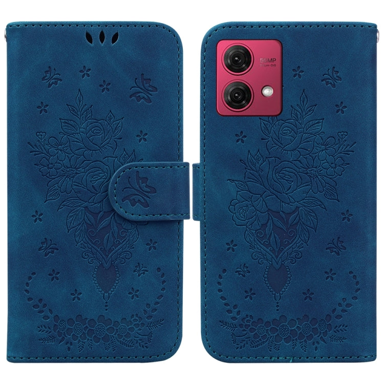 Custodia per telefono in pelle goffrata farfalla rosa, For Motorola Moto G Power 5G 2024, For Motorola Moto G84, For Motorola Moto G54, For Motorola Edge 40 Neo