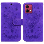 Custodia per telefono in pelle goffrata farfalla rosa, For Motorola Moto G Power 5G 2024, For Motorola Moto G84, For Motorola Moto G54, For Motorola Edge 40 Neo