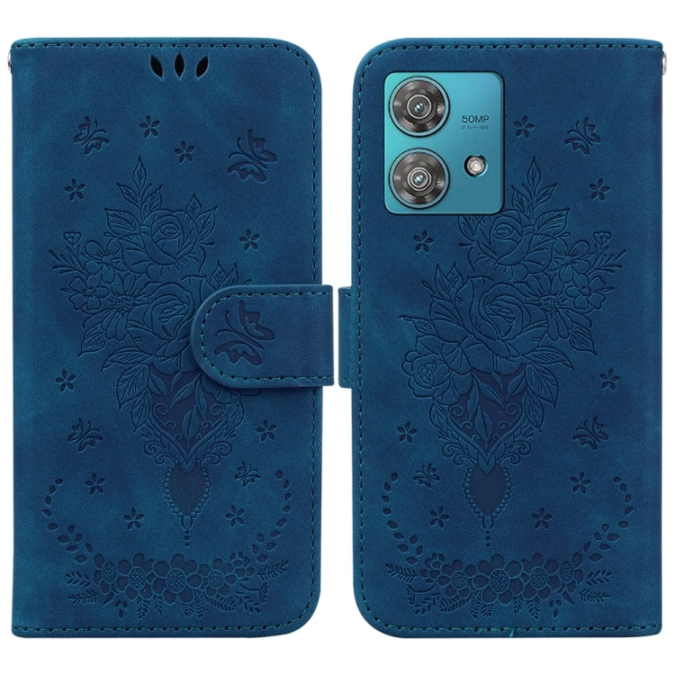 Custodia per telefono in pelle goffrata farfalla rosa, For Motorola Moto G Power 5G 2024, For Motorola Moto G84, For Motorola Moto G54, For Motorola Edge 40 Neo