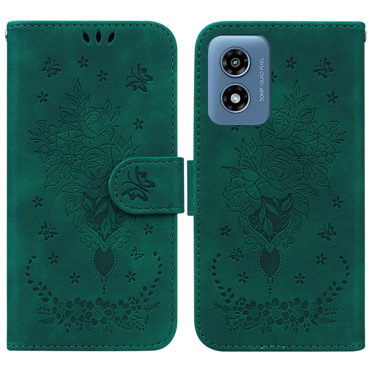 Custodia per telefono in pelle goffrata farfalla rosa, For Motorola Edge 50 Ultra, For Motorola Edge 50 Pro, For Motorola Edge 50 Fusion, For Motorola Moto G Play 4G 2024
