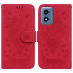 Custodia per telefono in pelle goffrata farfalla rosa, For Motorola Edge 50 Ultra, For Motorola Edge 50 Pro, For Motorola Edge 50 Fusion, For Motorola Moto G Play 4G 2024