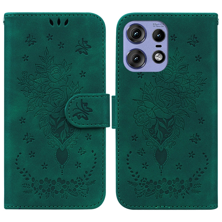 Custodia per telefono in pelle goffrata farfalla rosa, For Motorola Edge 50 Ultra, For Motorola Edge 50 Pro, For Motorola Edge 50 Fusion, For Motorola Moto G Play 4G 2024